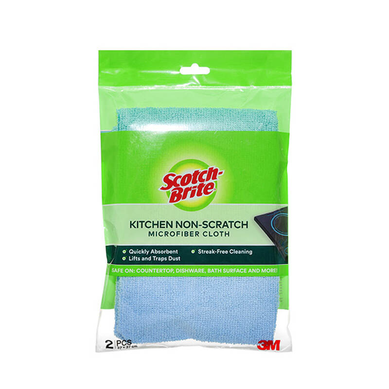 Scotch-brite™ khăn lau microfiber không trầy xước - 37 cm x 37 cm - 2 cái/gói, , large image number null